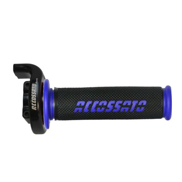 Comando Gas Accossato Moto3 Bicavo con manopole blu per Honda GR006 blu