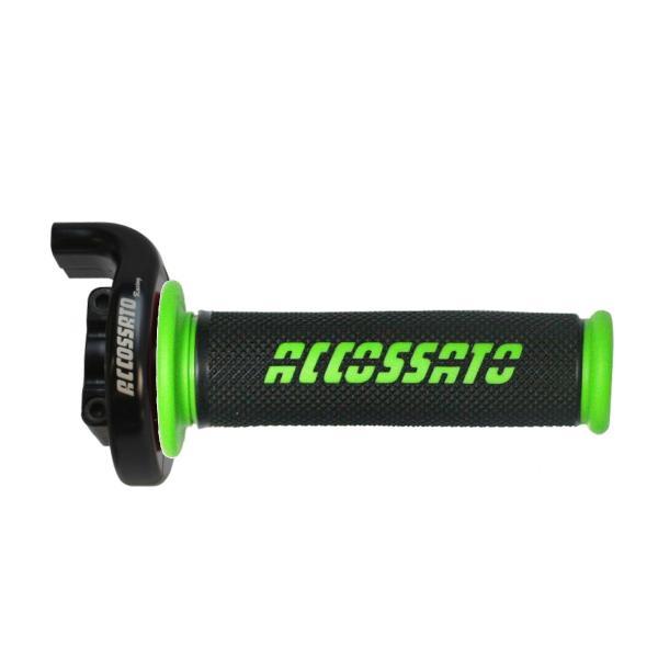 Comando Gas Accossato Moto3 Bicavo con manopole verdi per Honda GR006 verdi