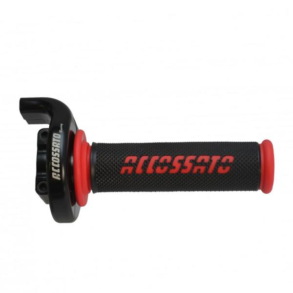 Comando Gas Accossato Moto3 Bicavo con manopole rosse per Honda GR006 rosse