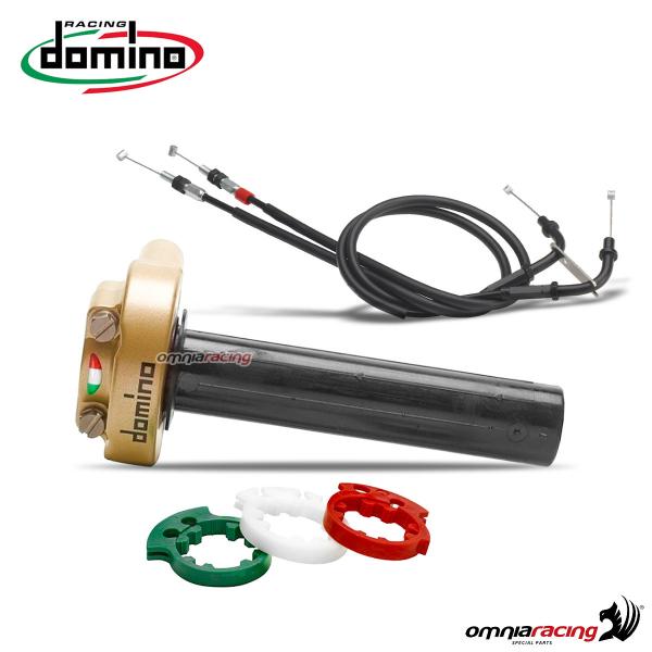 Comando gas rapido XM2 Domino oro senza manopole e con cavi per Yamaha R1 / R1M 2015>