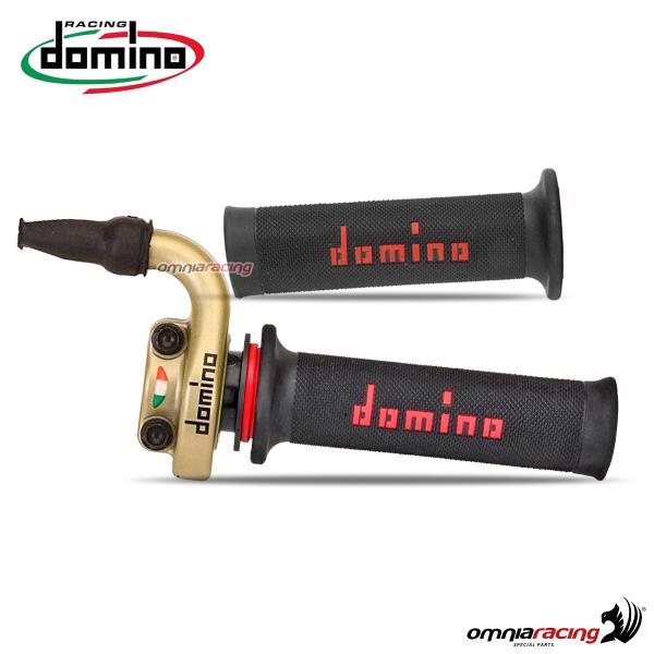 Comando gas Domino KRR 03 Oro con manopole corsa 45 mm