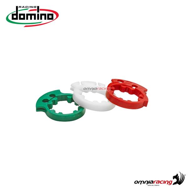 Kit di ghiere guidafilo Domino verde/bianca/rossa ricambio per comandi gas XM2
