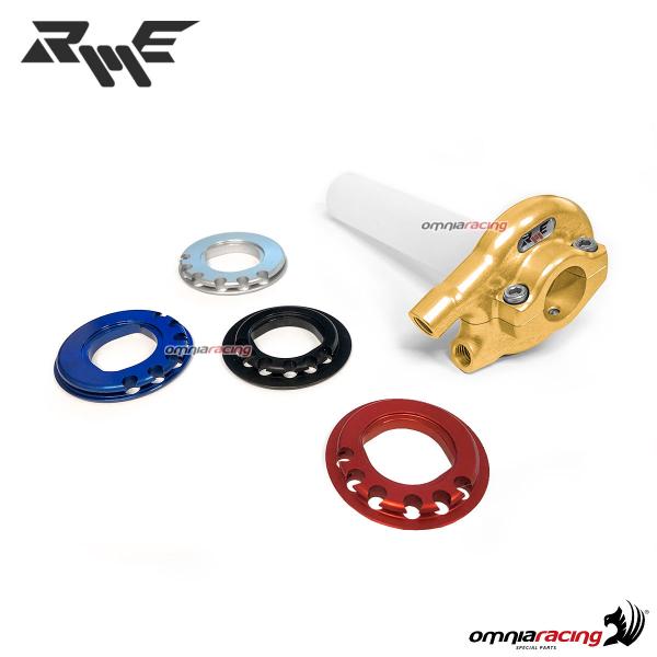Robby Moto quick action throttle Standard Kit without cables 22mm ergal gold color