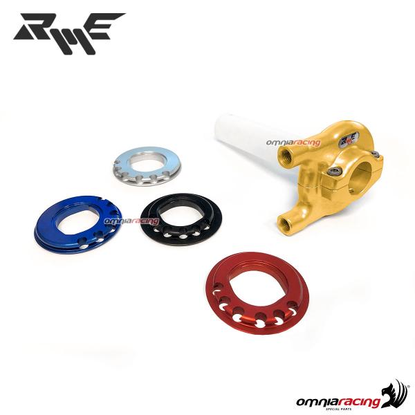 Robby Moto Competition quick action trottle without cables 22.2mm gold color