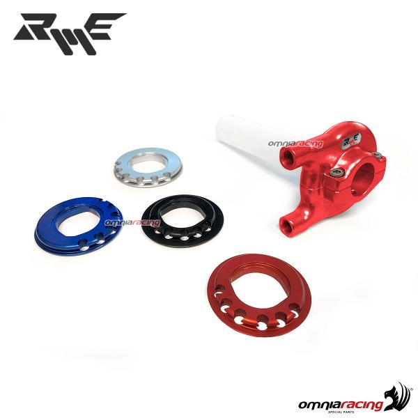 Robby Moto Competition quick action trottle without cables 22.2mm red color