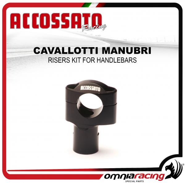 Accossato Risers kit for street bike Handlebars kit 28mm black colour