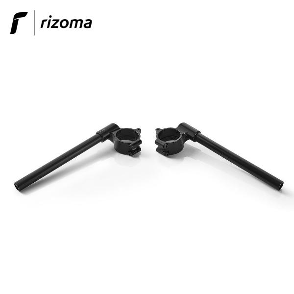 Kit coppia semimanubri Rizoma 22 mm in alluminio colore nero
