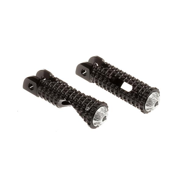 Poggiapiedi pedane pilota CNC Racing nero Mv Agusta Brutale 1078 RR 2007-2011