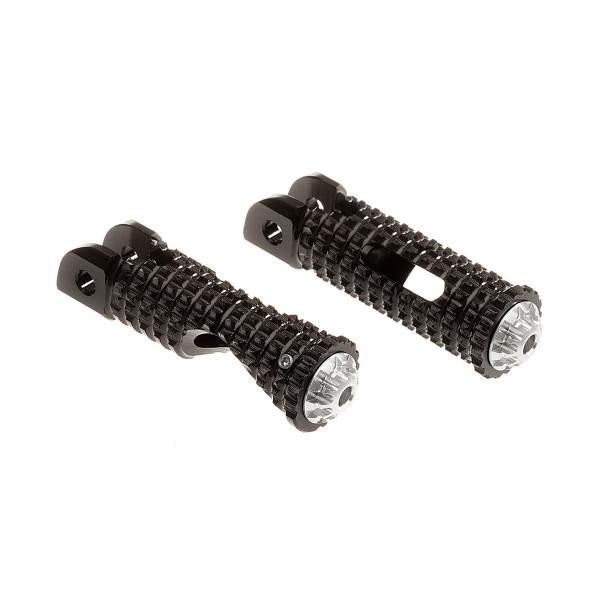 Poggiapiedi pedane passeggero CNC Racing nero Mv Agusta Brutale 1078 RR 2007-2011