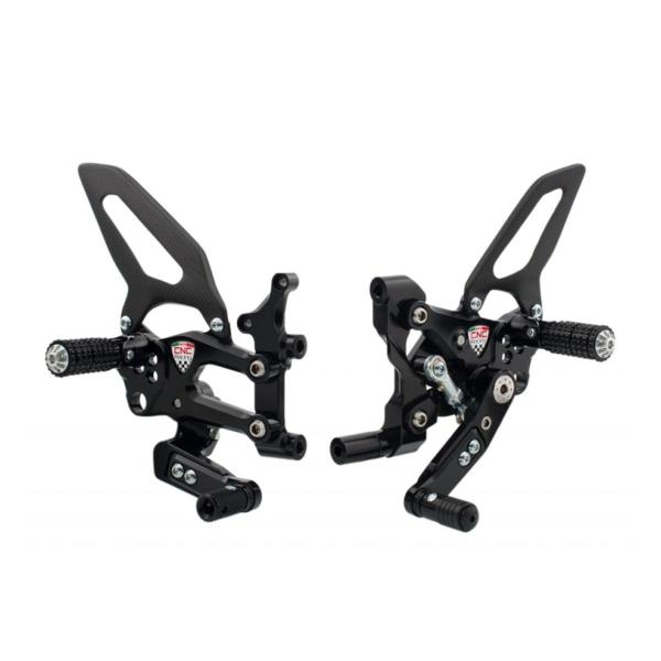 Pedane regolabili CNC Racing RPS SBK nere Ducati Panigale 1199 2012-2014