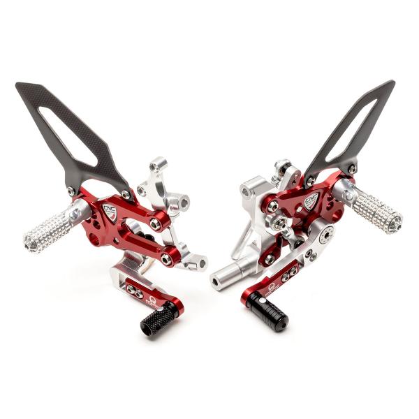 Adjustable CNC Racing rear sets red RPS SBK Ducati Panigale 1199S 2012-2014