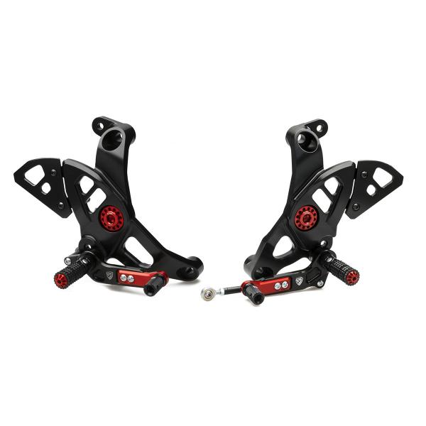 Adjustable CNC Racing rear sets black Ducati Supersport 936 2017-2020