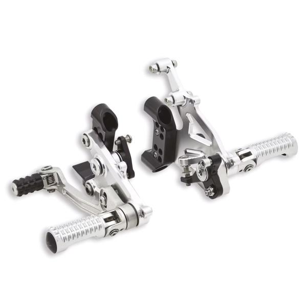 Pedane pilota regolabili alluminio Ducati Panigale V2 2020-2023