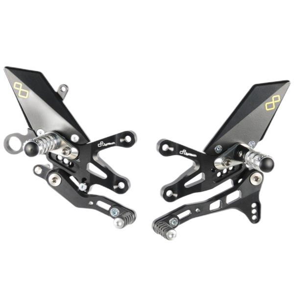Lightech adjustable rearsets fold up footpeg Aprilia Tuono V4 2011-2017