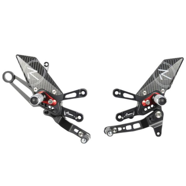 Pedane regolabili Lightech R Version Aprilia RSV4 2018-2019