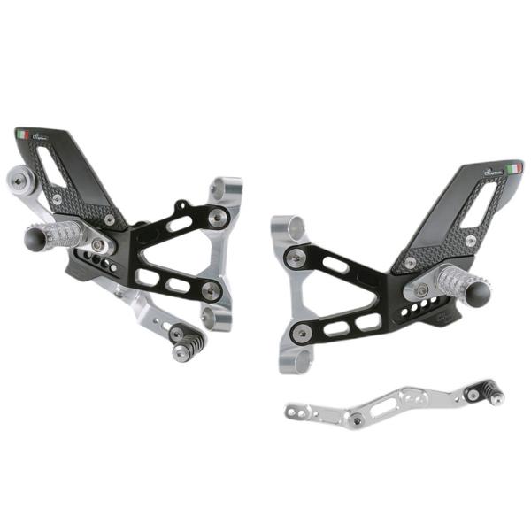 Pedane regolabili Lightech poggiapiedi snodati Bmw M1000RR 2021-2024