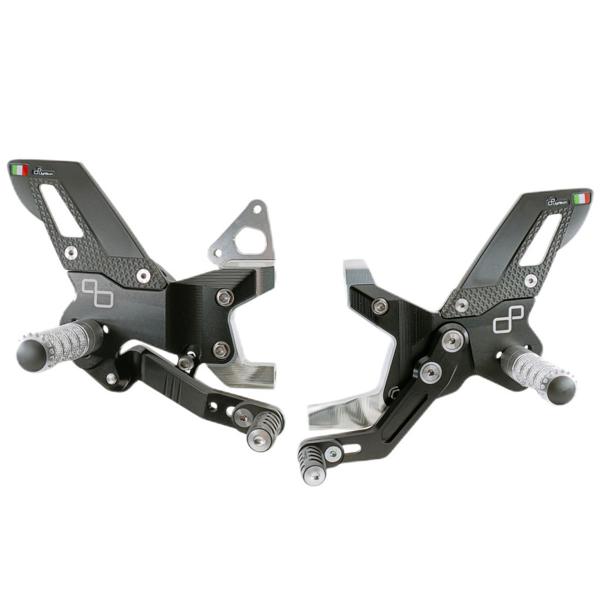 Lightech adjustable rearsets fixed footpeg Bmw M1000R 2022-2024