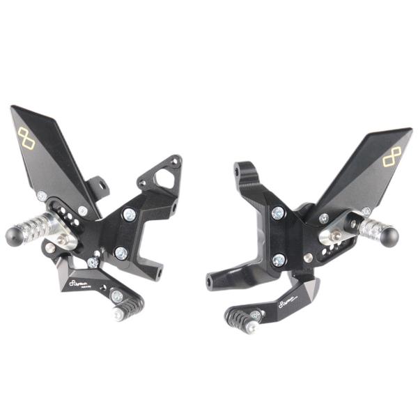 Pedane regolabili Lightech poggiapiedi fissi Ducati Panigale 1199 2012-2017