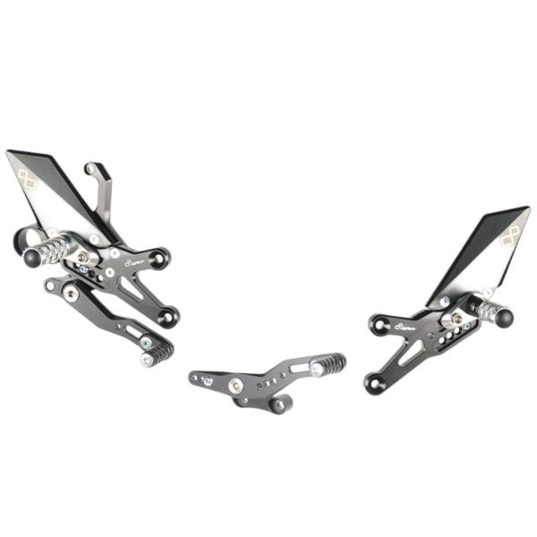 Pedane regolabili Lightech poggiapiedi snodati Honda CBR1000RR 2008-2019