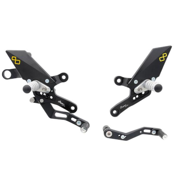 Pedane regolabili Lightech poggiapiedi fissi Honda CB1000R 2018-2020