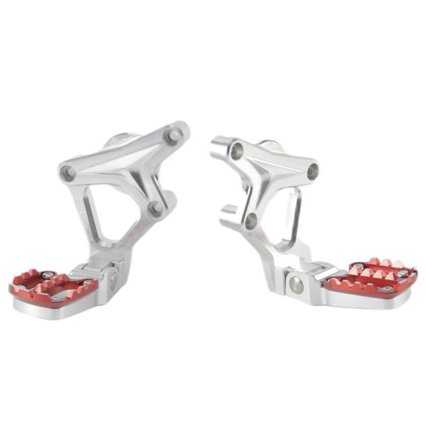 Pedane Lightech Rosso poggiapiedi snodati Honda Xadv 750 2017-2020