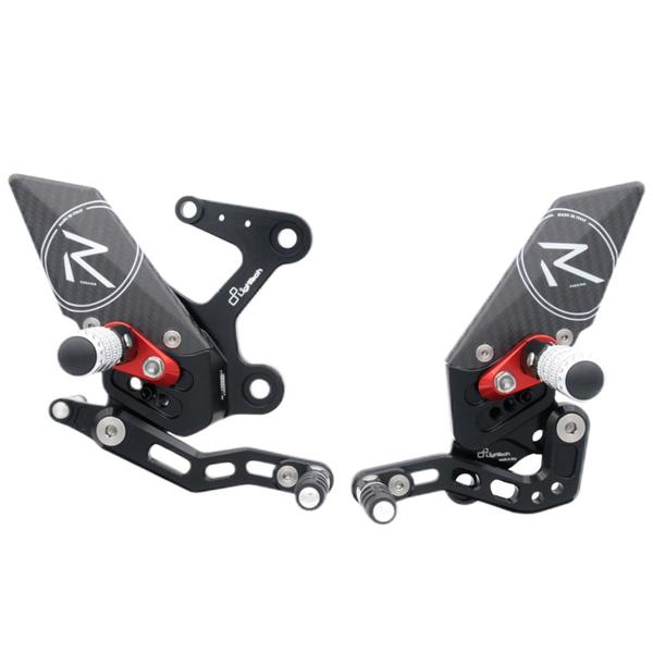 Lightech R Version adjustable rearsets Kawasaki Ninja 400 2018-2023
