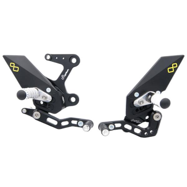 Pedane regolabili Lightech poggiapiedi snodati Kawasaki Ninja 400 2018-2023