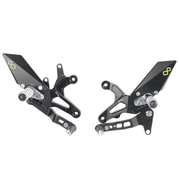 Pedane regolabili Lightech poggiapiedi snodati Kawasaki ZX636 2005-2021