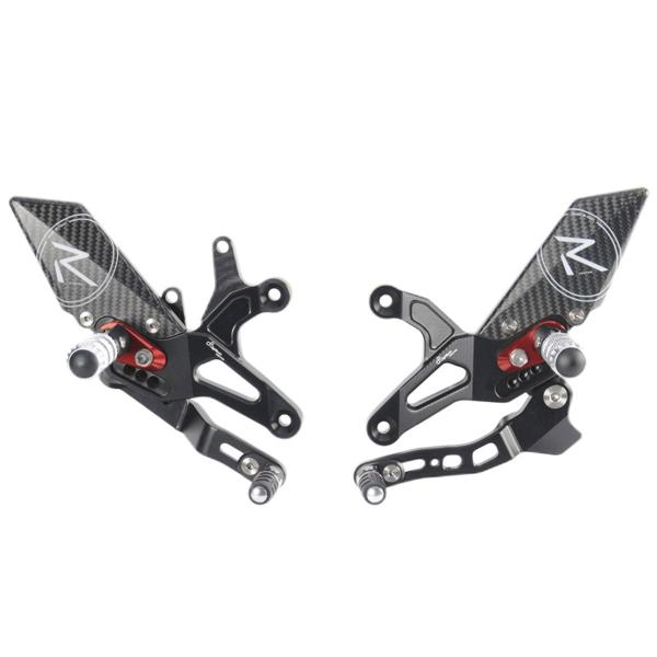 Lightech R Version adjustable rearsets reverse shift Kawasaki ZX6R 2005-2021