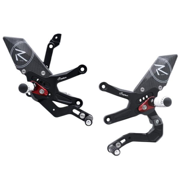 Pedane regolabili Lightech R Version cambio rovesciato Kawasaki ZX10R 2021-2023