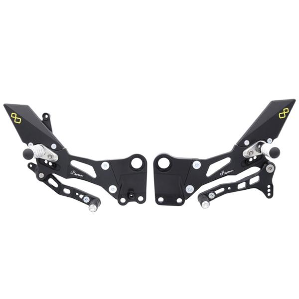 Pedane regolabili Lightech Track Use poggiapiedi snodati Ktm RC125 2017-2019