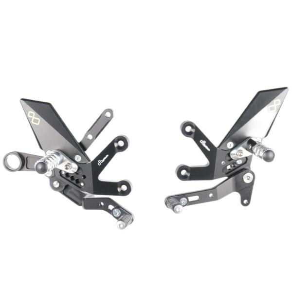 Lightech adjustable rearsets fixed footpeg Suzuki GSXS1000 2015-2021