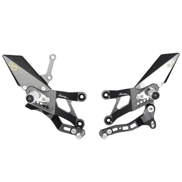 Pedane regolabili Lightech poggiapiedi snodati Yamaha R3 2015-2024