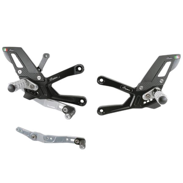Lightech adjustable rearsets fixed footpeg Yamaha R1 2015-2024