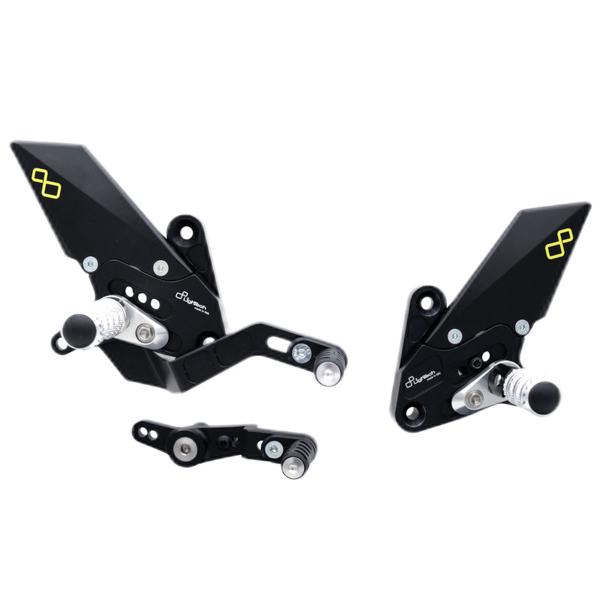 Pedane regolabili Lightech poggiapiedi fissi Yamaha MT09 2021-2024