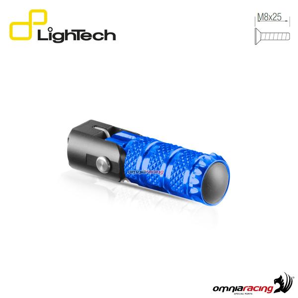 Poggia piede snodato Lightech 81mm per pedane con vite M8x25 colore cobalto