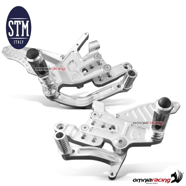 STM pedane arretrate regolabili racing per Ducati Panigale V4 2018>