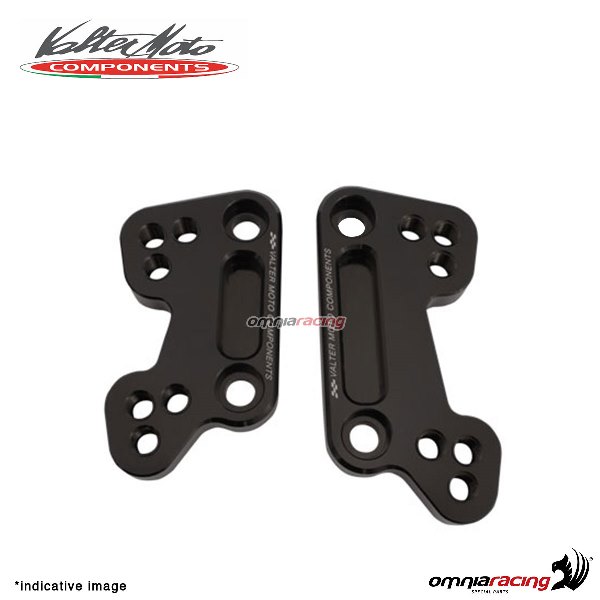 Piastre di arretramento Valtermoto pedane originali per Kawasaki Ninja 250 2007>2013