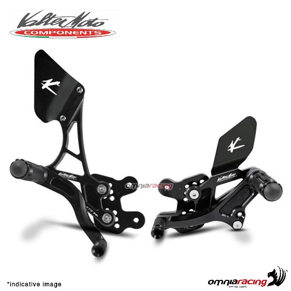 Adjustable rearsets Valtermoto Type 1.5 black for Aprilia RSV4 2009>2012