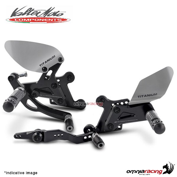 Adjustable rearsets Valtermoto Type 3.5 black for BMW S1000RR 2019>