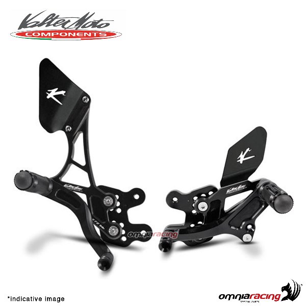 Adjustable rearsets Valtermoto Type 1.5 black for Yamaha FZ1 2006>2015