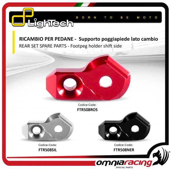 Lightech Supporto per Poggia piede lato Cambio Colore Nero