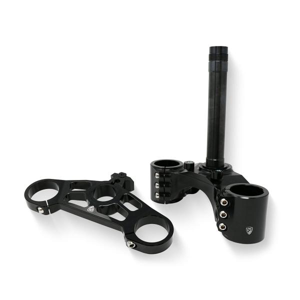 Kit piastre di sterzo 53-53mm Offset variabile CNC Racing nero Ducati 1098 2007-2008