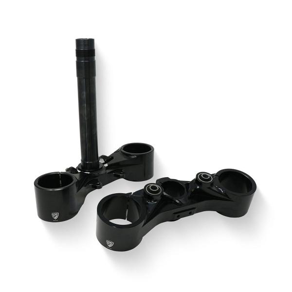 CNC Racing black fork triple clamp kit Ducati Hypermotard 950 2019-2024
