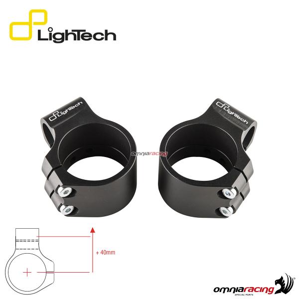 Mozzetti manubrio Lightech posizione avanzata / inclinazione gradi 10 / Diametro 53 mm
