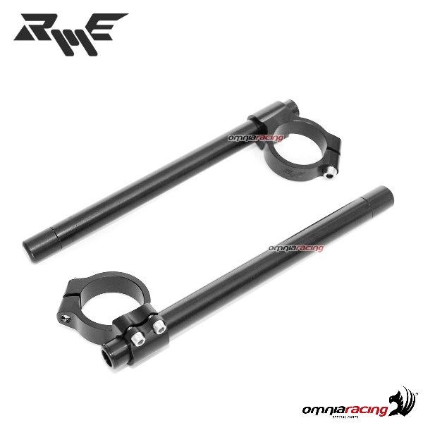 Semimanubri sport fascia bassa Robby Moto colore nero diametro collare 50 mm