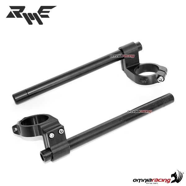 Semimanubri rialzati S Robby Moto colore nero diametro collare 52 mm