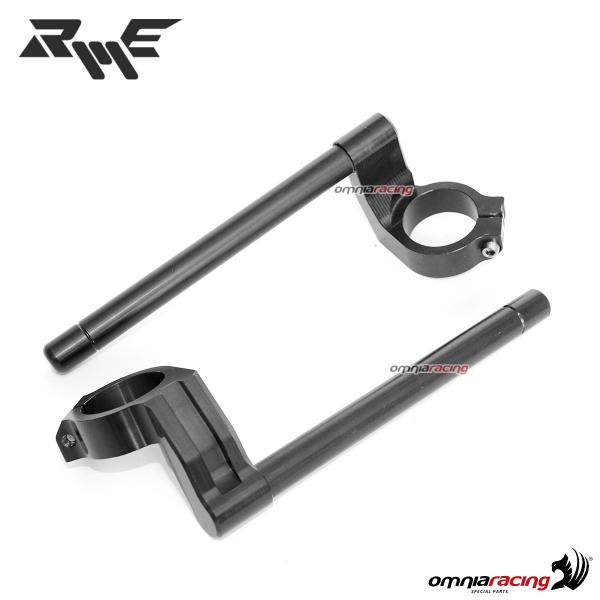 Semimanubri naked Robby Moto colore nero diametro collare 51 mm