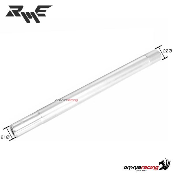 Impugnatura singola destra Robby Moto colore silver per semimanubri 22/21mm