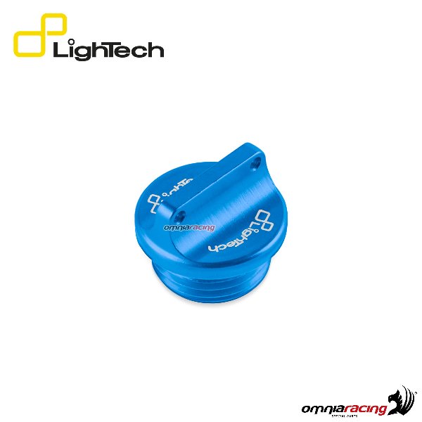 Tappo carico olio motore Lightech in ergal cobalto per Yamaha R1/R1M 2015>